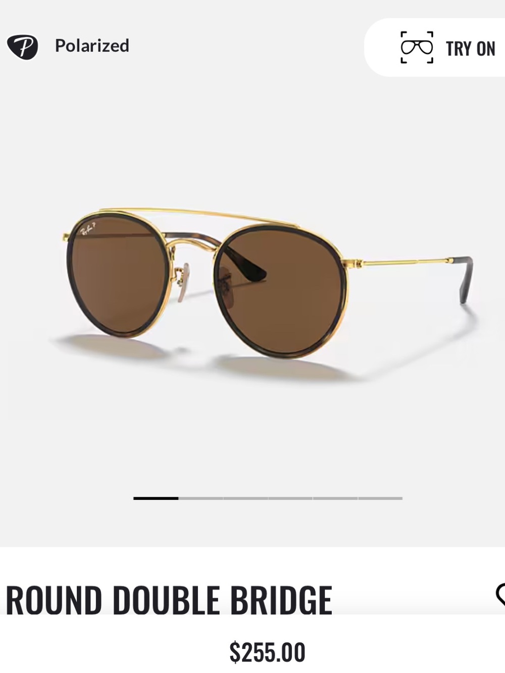 Rayban Polarized Round Double Bridge